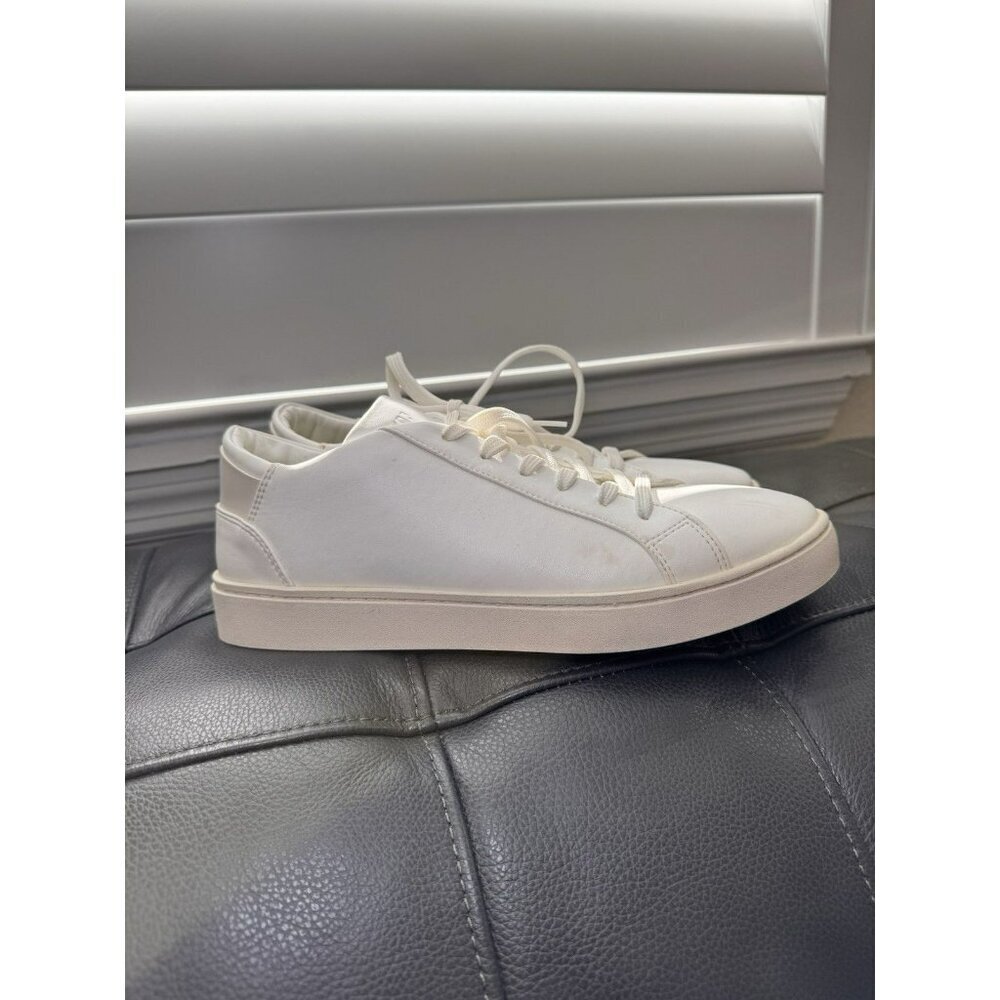 Thousand Fell Lace Up Vegan Leather Sneakers, Women's 9 (White/White) - Picture 2 of 5